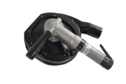 Novatek SRAT air shrouded grinder with lever throttle, side handle and dust shroud with vacuum port