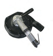 Novatek SRAT 7" air shrouded grinder with floating dust shroud, side handle and vacuum port
