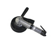 Novatek SRAT air shrouded grinder with floating dust shroud, side handle and vacuum port