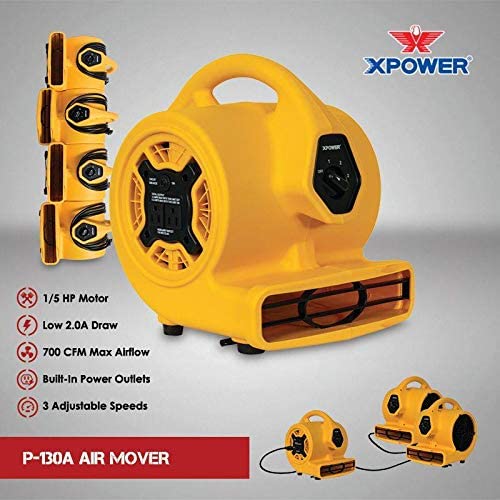 xpower p-130a air mover detail view