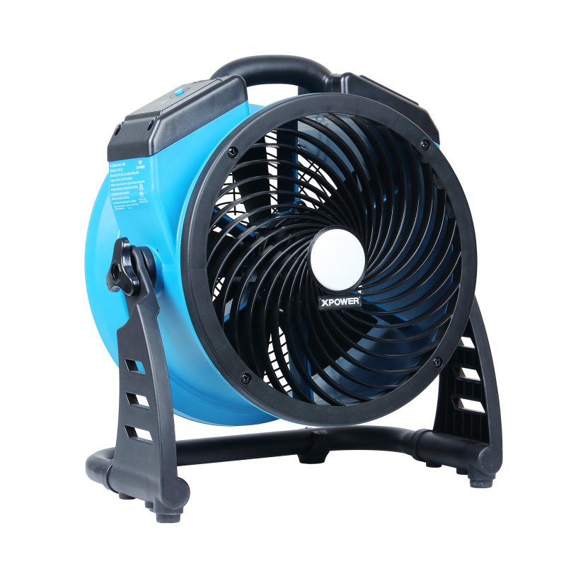 xpower p-21l axial air mover with led spotlight
