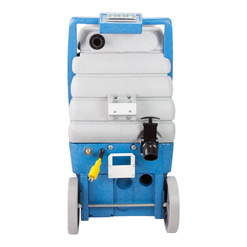 rear view of edic 17 gallon galaxy pro 220 psi heat ready with dual vacuums.