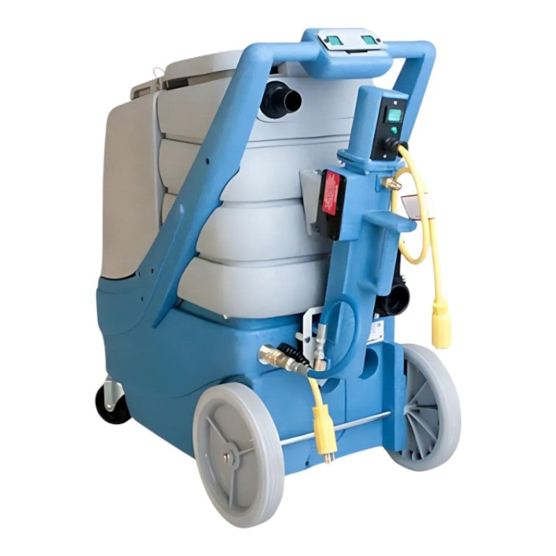 rear view of edic 3139bx eh galaxy 3000 heated carpet and upholstery extractor for easy maintenance access.