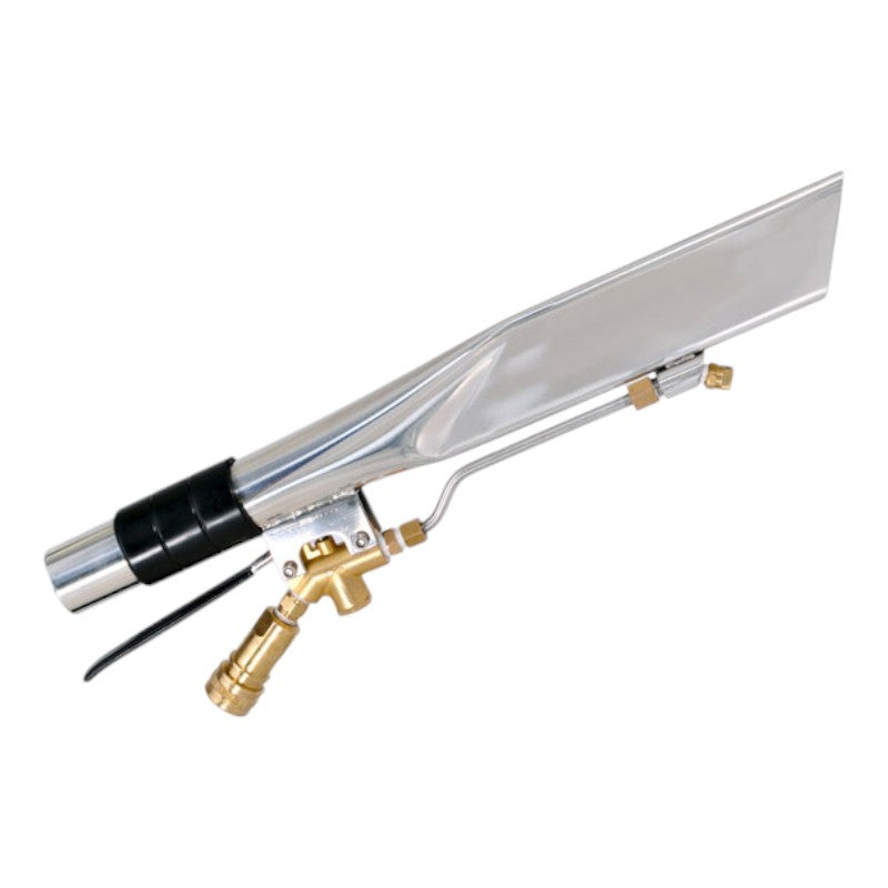 right side view of edic 1038 8002fb stainless steel crevice cleaning tool for improved maneuverability.