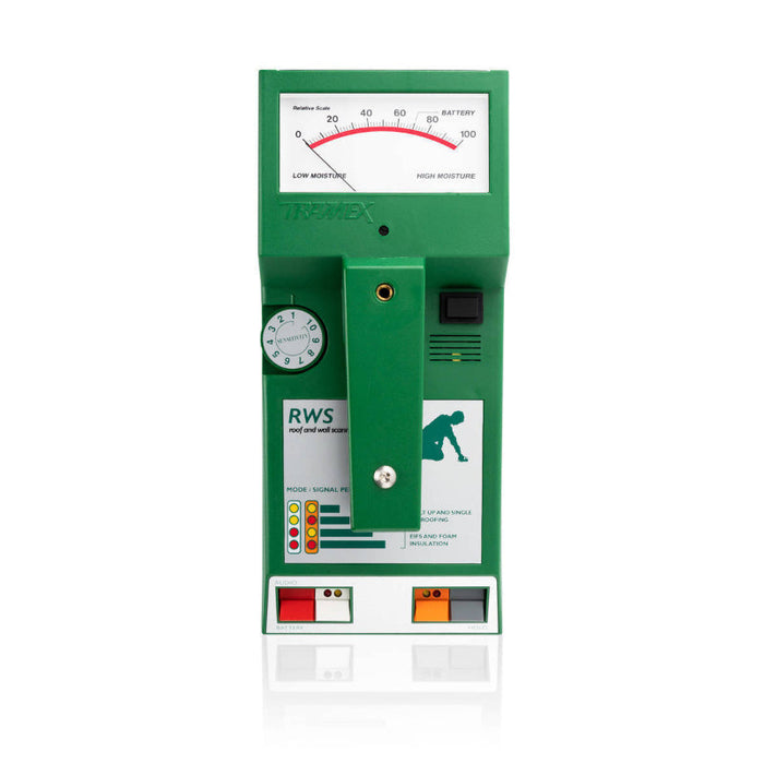 Tramex Building Survey Master Kit - BSMK A detailed image of the Tramex Building Survey Master Kit, showcasing various moisture measurement tools arranged neatly on a surface, highlighting their durable design and professional functionality.
