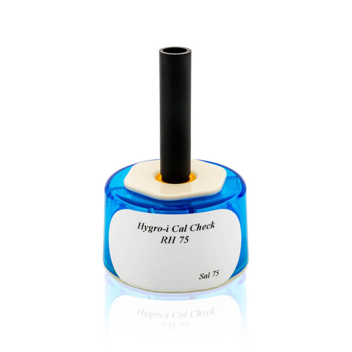 Tramex RH Calibration Salt Check - SAL75: A product image showing the SAL75 calibration salt check for relative humidity probes. The calibration salt container is prominently displayed with clear labeling, set against a neutral background, highlighting its purpose for accurate humidity measurements.