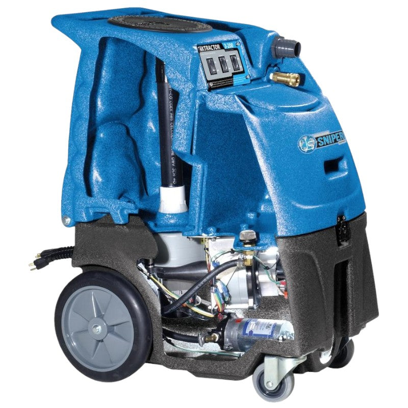 sandia 500 psi 80 2500 series 2 stage sniper carpet extractor with 12 gallon capacity cross section.