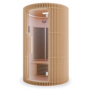 SaunaSpa SC-SS0025-0S infrared sauna angled view on white