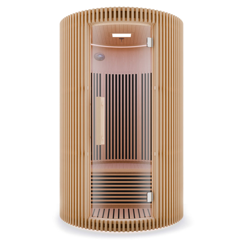 SaunaSpa SC-SS0025-0S infrared sauna front view on white