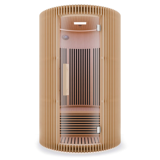 SaunaSpa SC-SS0025-0S infrared sauna front view on white
