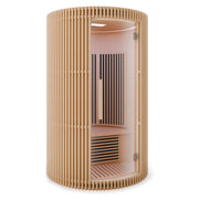 SaunaSpa SC-SS0025-0S infrared sauna side angle on white