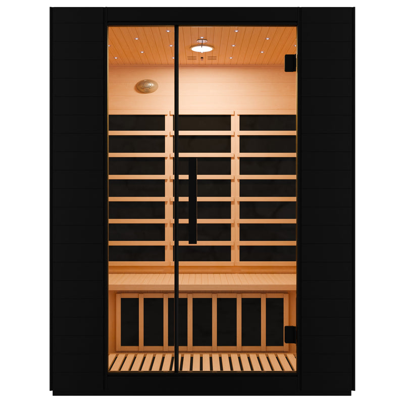 SaunaSpa SC-SS0029-0S infrared sauna front view on white