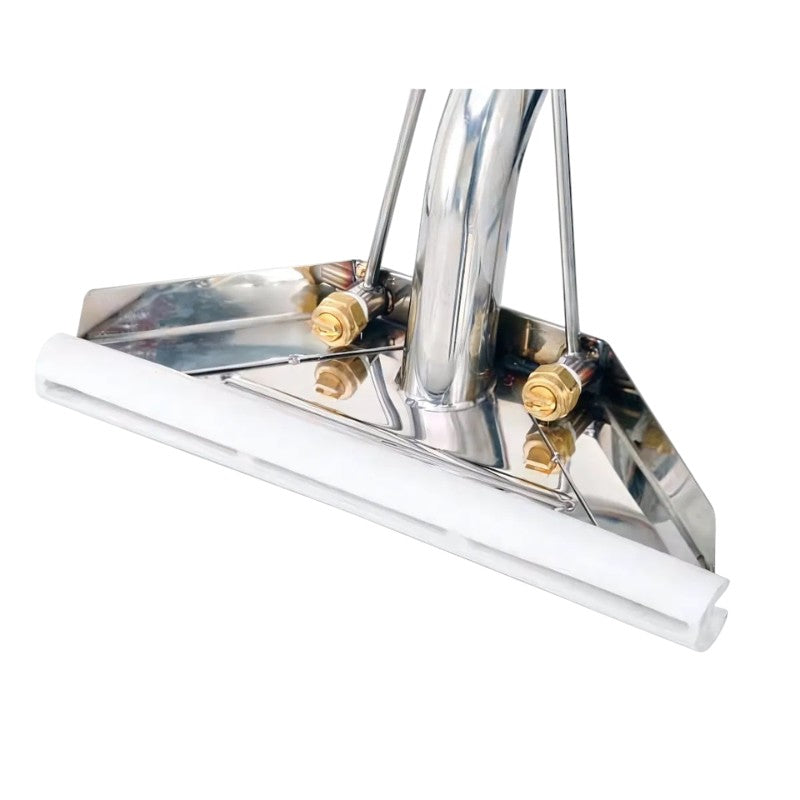 side angle view of edic 1012ac gl 12 teflon carpet wand glide for precise carpet cleaning.