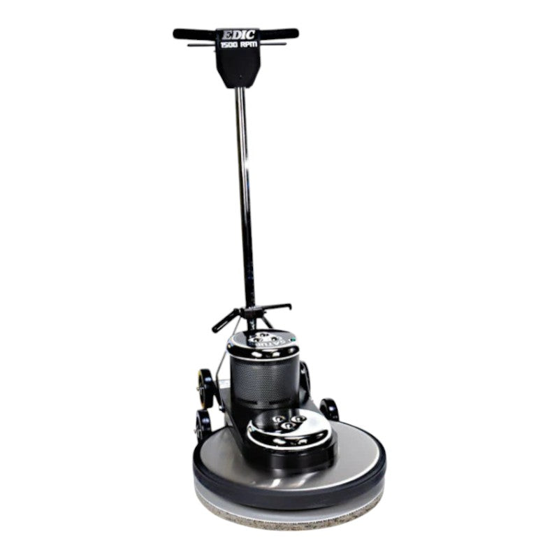 side view of edic 20hs1500 bk sv saturn 20 floor burnisher for compact maneuverability.