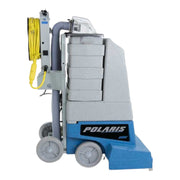 side view of edic polaris 1201ps carpet extractor for easy maneuverability and efficiency.