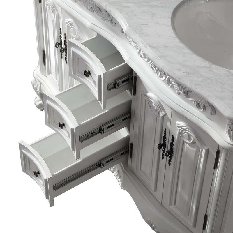 Silkroad Exclusive HYP-0145-WM-UWC-48 close-up of the open drawers on full-extension slides