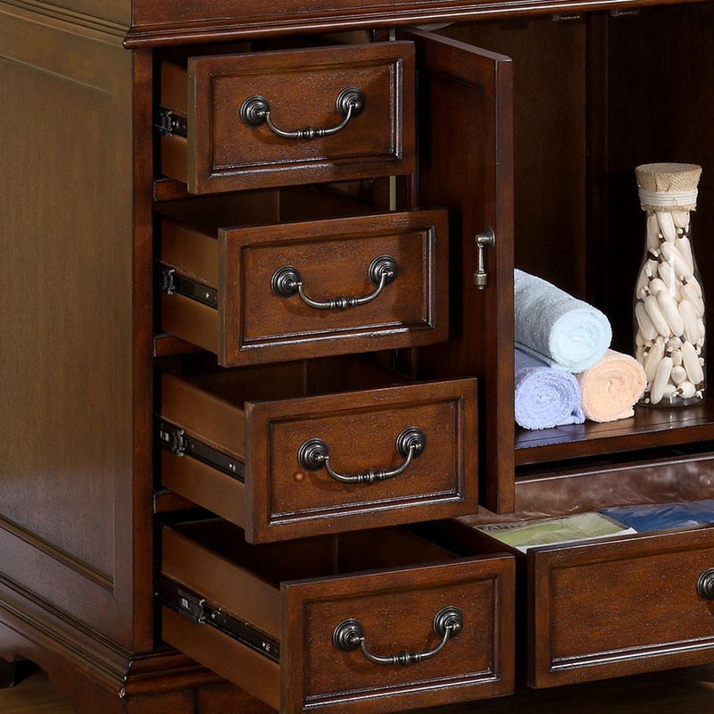 Silkroad Exclusive HYP-0212-CM-UIC-36 close-up of the open drawers and cabinet interior