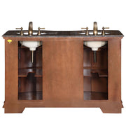 Silkroad Exclusive HYP-0223-BB-UWC-55 back view on white showing the two plumbing cutouts