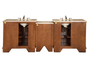 Silkroad Exclusive HYP-0904-T-UIC-95 back view on white showing both plumbing cutouts