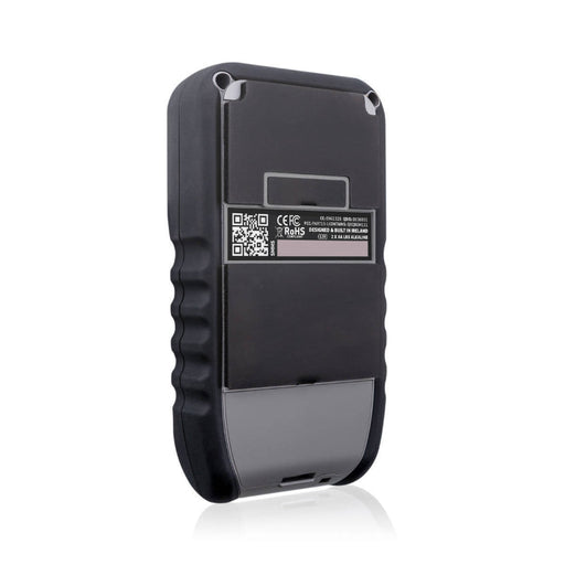 Tramex SMM5 - Skipper 5 Moisture Meter, an electronic moisture meter featuring a sleek design, prominently displayed with a white background, showcasing its user-friendly interface and measurement probe.