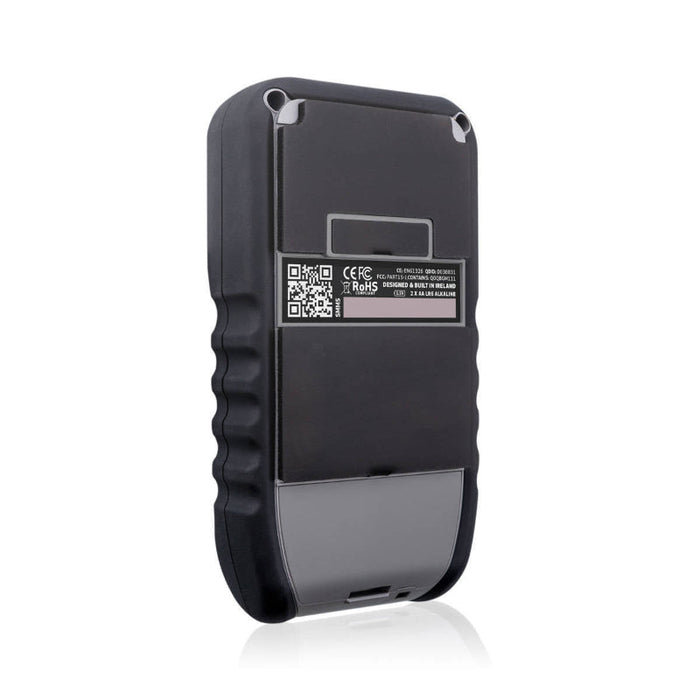 Tramex SMM5 - Skipper 5 Moisture Meter, an electronic moisture meter featuring a sleek design, prominently displayed with a white background, showcasing its user-friendly interface and measurement probe.