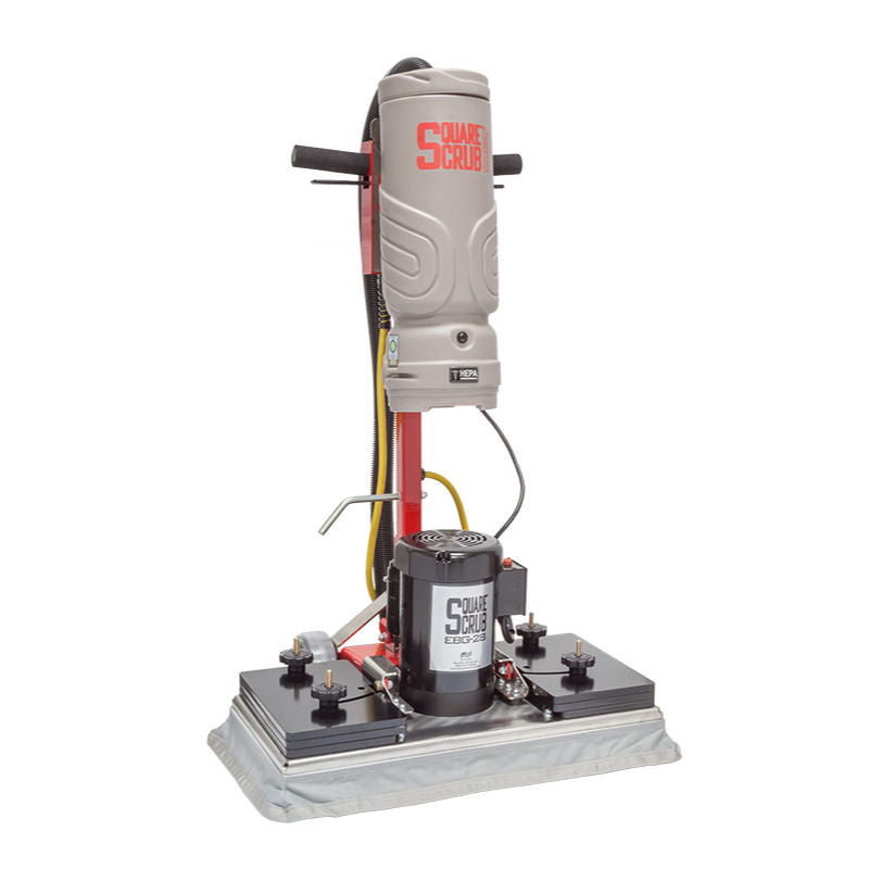 Square Scrub floor scrubber on a white background