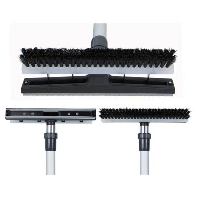 squeegee brush head three view of edic 334ach 2 for comprehensive cleaning performance.