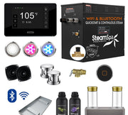 SteamSpa BKT1050CH-ADP 10.5 kW steam generator package with steamheads, controls and accessories