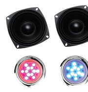 SteamSpa BKT1050MK-A two speakers with the chromatherapy lights