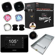 SteamSpa BKT1050MK-A 10.5 kW steam generator package with steamheads, controls and accessories