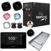 SteamSpa BKT1050ORB-A 10.5 kW steam generator package with steamheads, controls and accessories