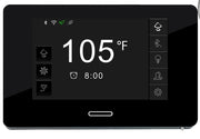 SteamSpa BKT1200CH-A touchscreen control panel with temperature display