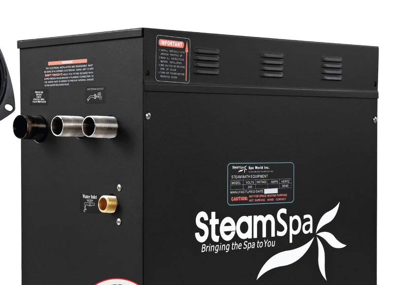 SteamSpa BKT1200GD-A 12 kW steam generator, front three-quarter view