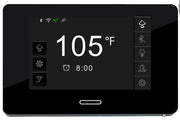 SteamSpa BKT1200ORB-A touchscreen control panel with temperature display