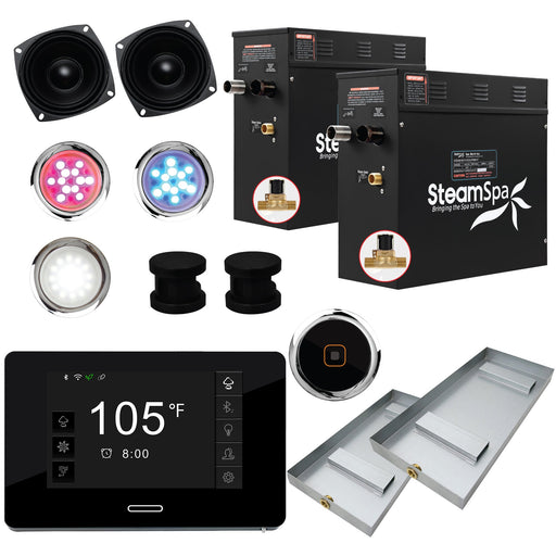 SteamSpa BKT1500MK-A 15 kW steam generator package with steamheads, controls and accessories