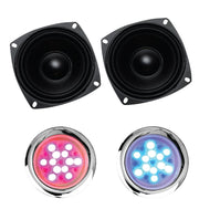 SteamSpa BKT1500ORB-A two speakers with the chromatherapy lights