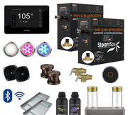 SteamSpa BKT1500ORB-ADP 15 kW steam generator package with steamheads, controls and accessories