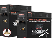 SteamSpa BKT1800BN-A 18 kW two generator units, front three-quarter view