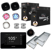 SteamSpa BKT1800CH-A 18 kW steam generator package with steamheads, controls and accessories