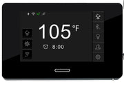 SteamSpa BKT1800GD-A touchscreen control panel with temperature display