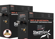 SteamSpa BKT1800ORB-A 18 kW two generator units, front three-quarter view