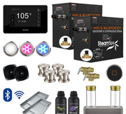 SteamSpa BKT2100BN-ADP 21 kW steam generator package with steamheads, controls and accessories
