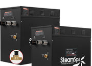 SteamSpa BKT2100CH-A 21 kW two generator units, front three-quarter view