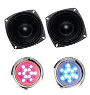 SteamSpa BKT2100GD-A two speakers with the chromatherapy lights