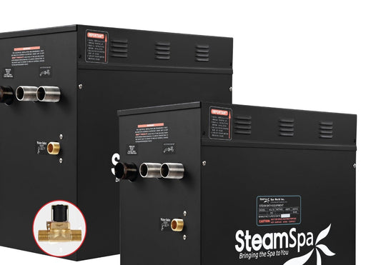 SteamSpa BKT2100MK-A 21 kW two generator units, front three-quarter view