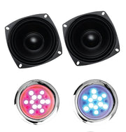 SteamSpa BKT2400CH-A two speakers with the chromatherapy lights