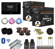 SteamSpa BKT2400ORB-ADP 24 kW steam generator package with steamheads, controls and accessories