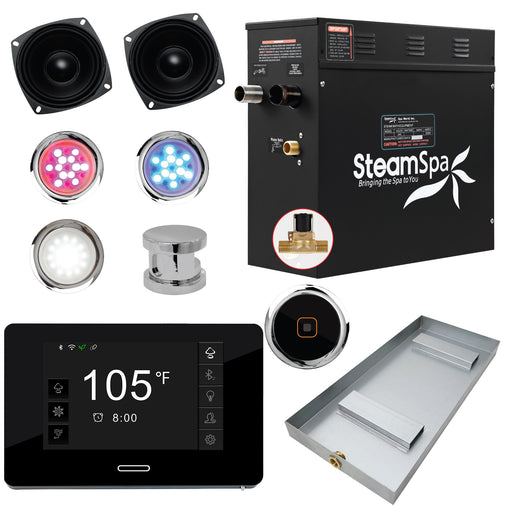 SteamSpa BKT600CH-A 6 kW steam generator package with steamheads, controls and accessories