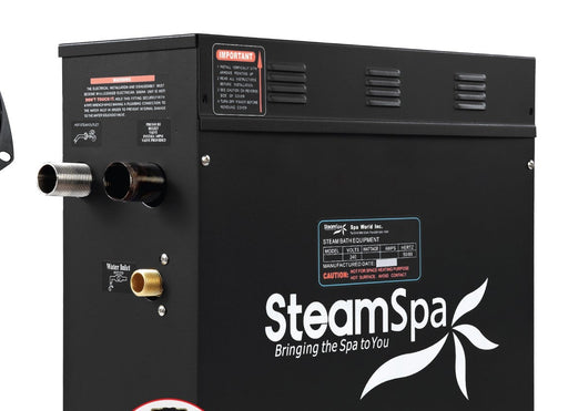 SteamSpa BKT600GD-A 6 kW steam generator, front three-quarter view