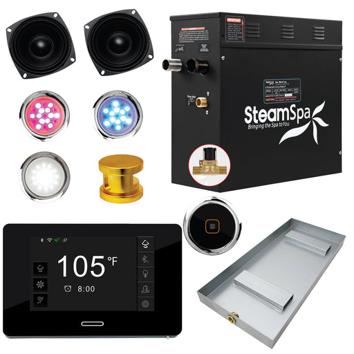 SteamSpa BKT600GD-A 6 kW steam generator package with steamheads, controls and accessories